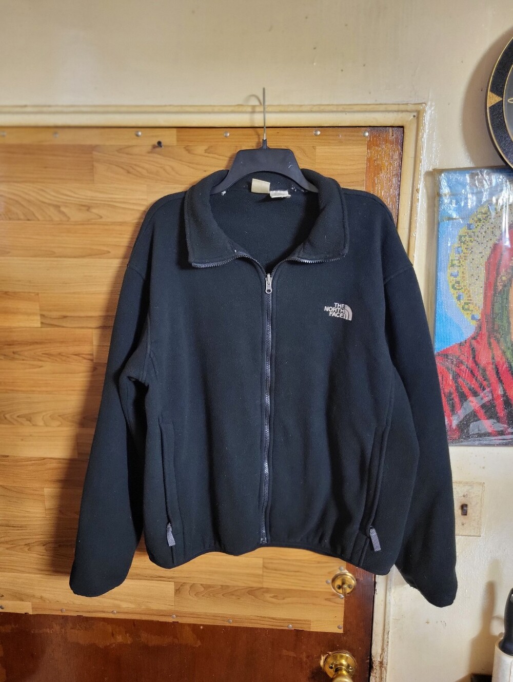 The North Face Jacket Men’s Large Black Fleece Full Zipper